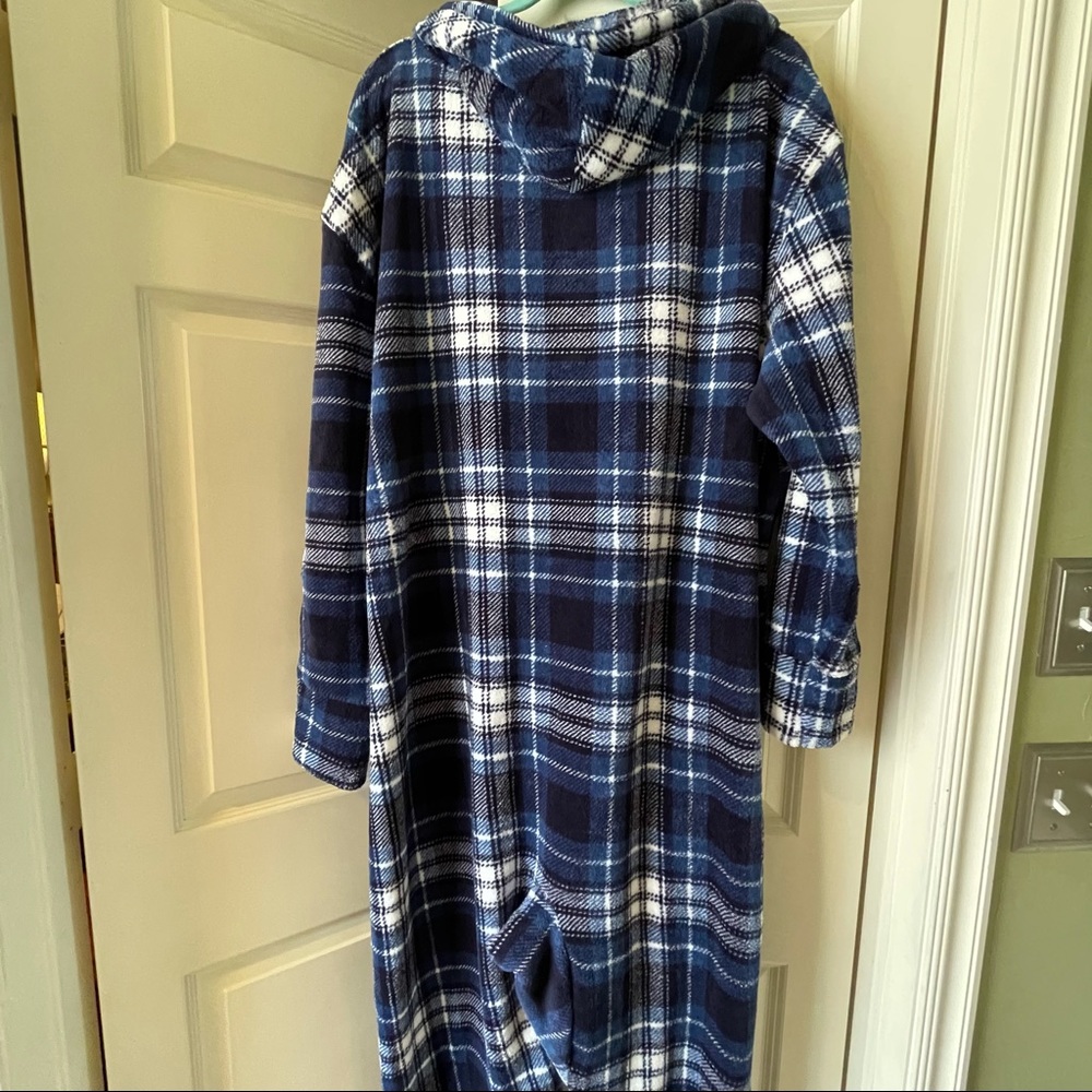 3XL Fleece One Piece Zip Up Removable Footies